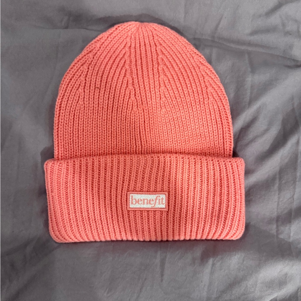Benefit Pink Knit Beanie